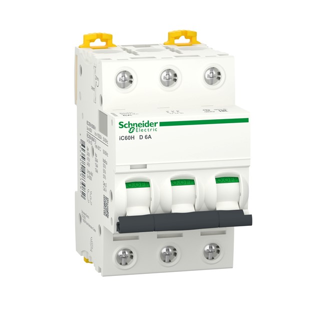 A9F85306 iC60H - miniature circuit breaker - 3P - 4A - C curve - Gambar 1