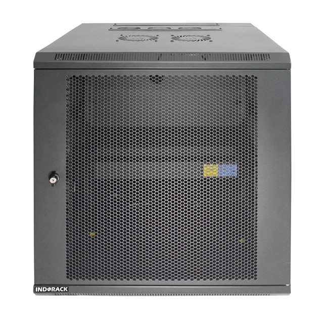 WIP6012D Indorack Wallmount Rack Double Door 12U (WIP6012D) - Gambar 1