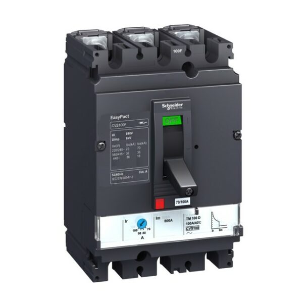 Easypact CVS - CVS100B TM16D circuit breaker - 3P/3d