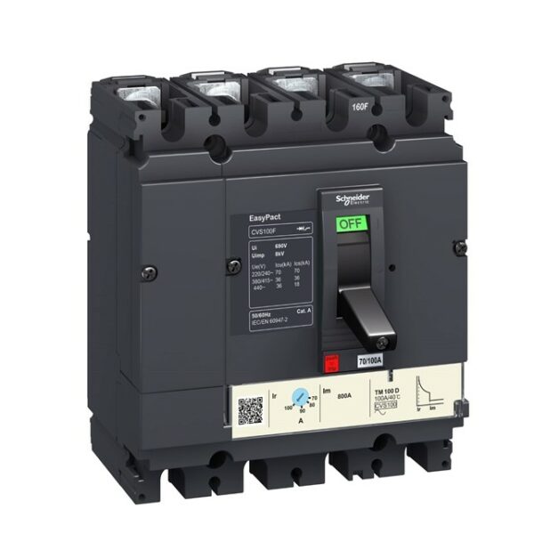 Easypact CVS - CVS100F TM25D circuit breaker - 4P/3d