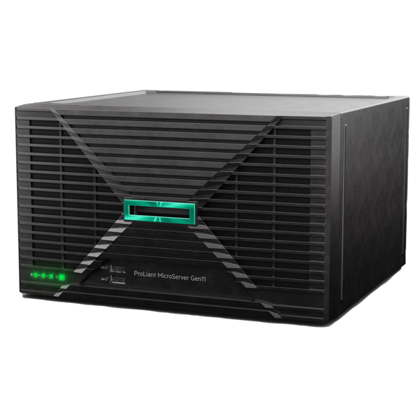 HPE ProLiant MicroServer Gen11 E-2414 2.6GHz 4-core 1P 16GB-U VROC 4LFF-NHP 180W External PS Server